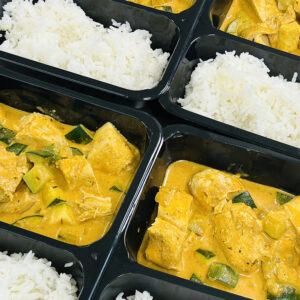 butter chicken curry met basmati